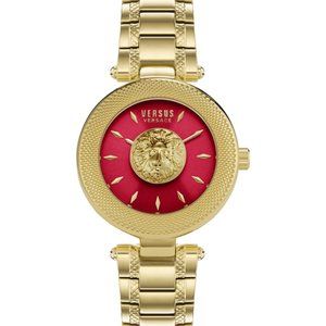 Sale! Versace Versus Gold Red Dial Watch